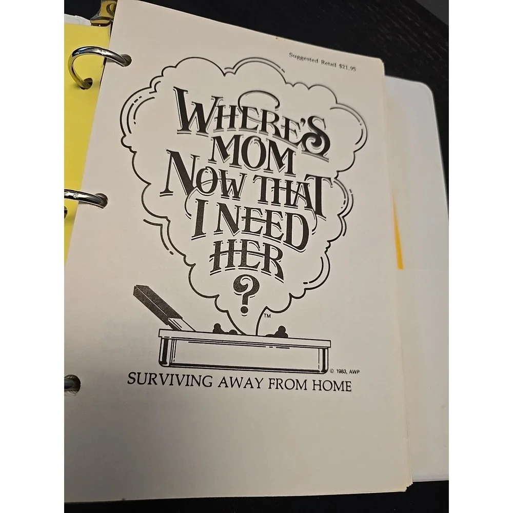 VTG '89 Where's Mom Now That I Need Her Young adult guide survive away from home